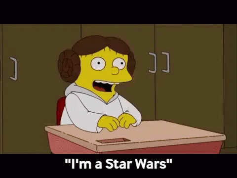 Star Wars Simpsons GIF - Star Wars Simpsons Leia GIFs