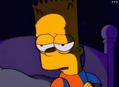 Bart Simpsons GIF - Bart Simpsons Tired GIFs