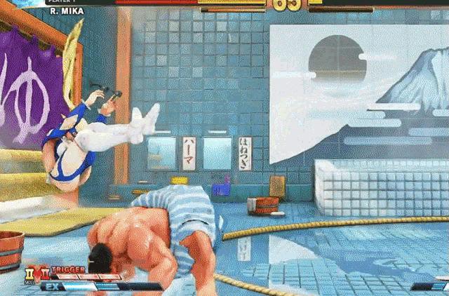Video Games Street Fighter GIF - Video Games Street Fighter R Mika GIFs