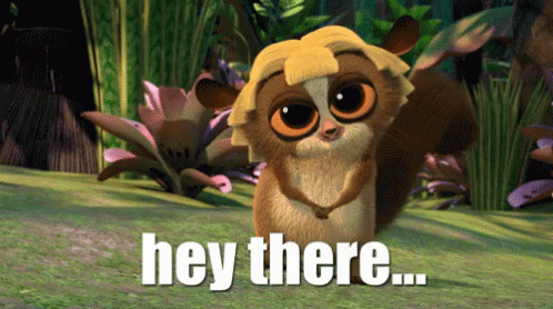 Hey There GIF - Heythere Flirty King Julien GIFs