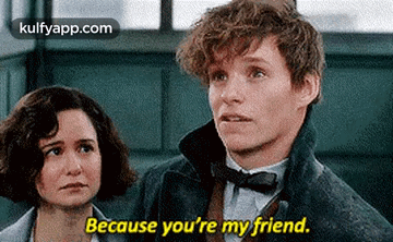 Because You'Re My Friend..Gif GIF - Because You'Re My Friend. Katherine Waterston Person GIFs