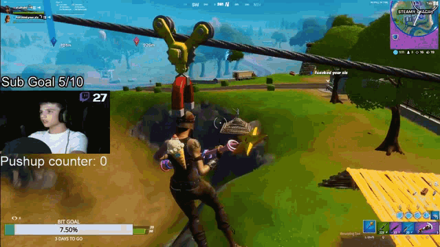 a screenshot of a video game with a sub goal of 5/10