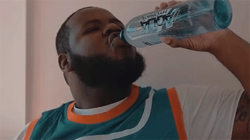 Drinking Water Bfb Da Packman GIF - Drinking Water Bfb Da Packman Snack Time Song GIFs