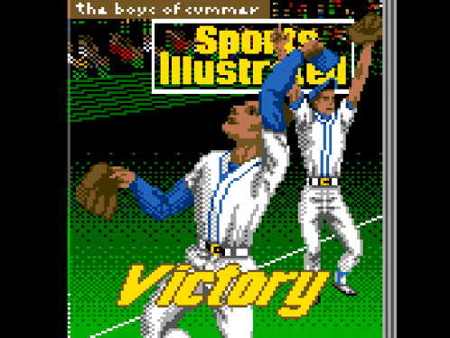 a sports illustrated magazine cover with two baseball players on the cover