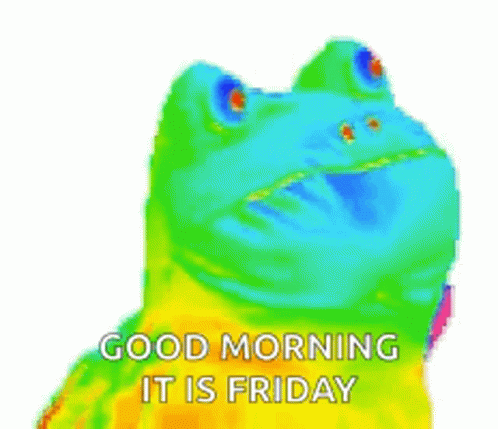 Rainbow Frog GIF - Rainbow Frog Good Morning GIFs