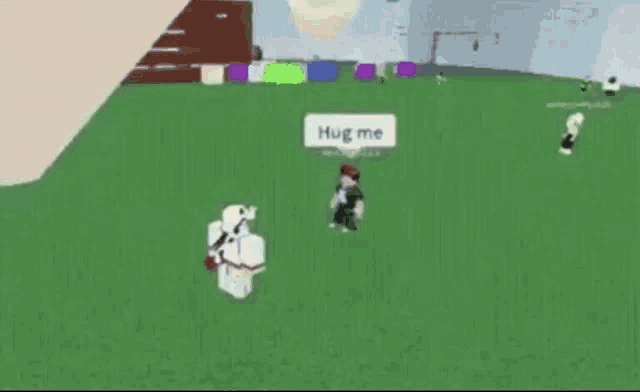 a person in a video game says " you 're going to brazil hug me "