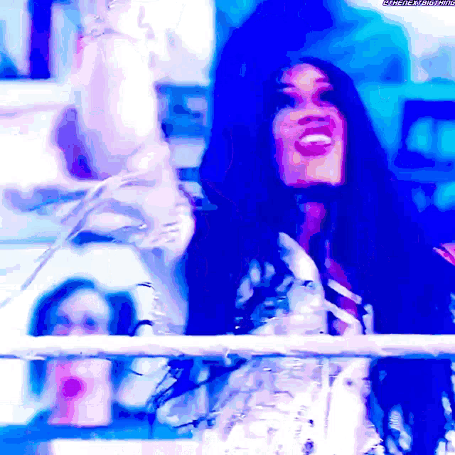 a woman in a boxing ring with a watermark that says ' femalewrestling '
