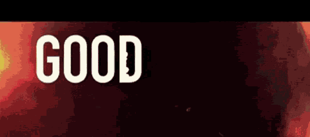 a sign that says good night on it in white letters