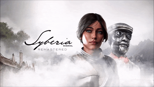 a poster for a video game called syberia