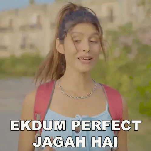 Ekdum Perfect Jagah Hai Rinki Chaudhary GIF - Ekdum Perfect Jagah Hai Rinki Chaudhary Ekdum Sahi Jagah Hai GIFs