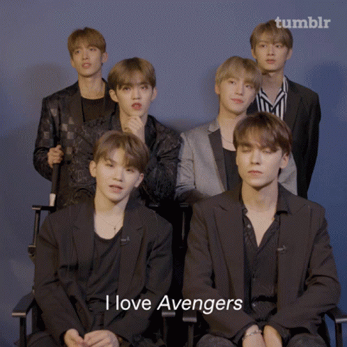 Avengers Seventeen GIF - Avengers Seventeen Woozi GIFs