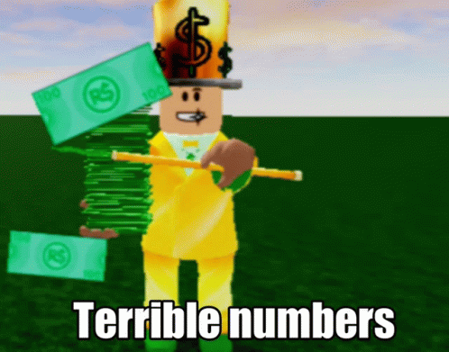 Robux Terrible Numbers GIF - Robux Terrible Numbers Roblox GIFs