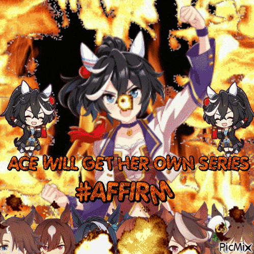 a poster that says ace will get her own series affirm
