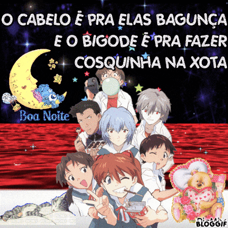 a group of anime characters with the words " o cabelo e pra elas bagunca " on the top