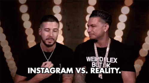 Instagram Vs Reality Fake Vs Real GIF - Instagram Vs Reality Fake Vs Real Necklace GIFs