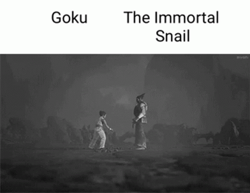 Goku Snail GIF - Goku Snail Immortal Snail GIFs