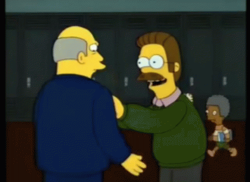 Ned Flanders Need God GIF - Ned Flanders Need God Chalmers GIFs
