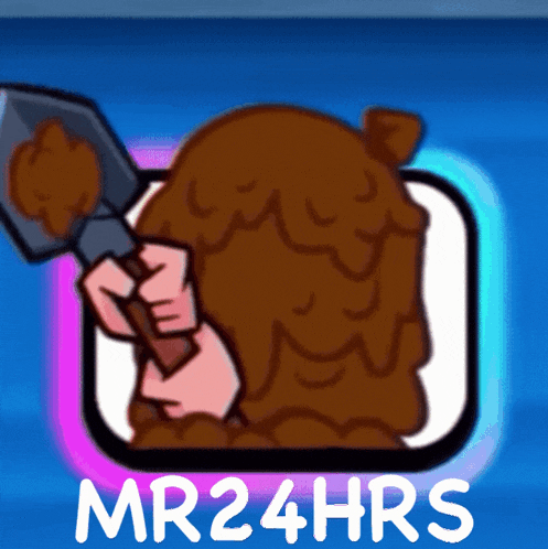 a cartoon drawing of a person holding a shovel next to a pile of dirt and the words mr24hrs