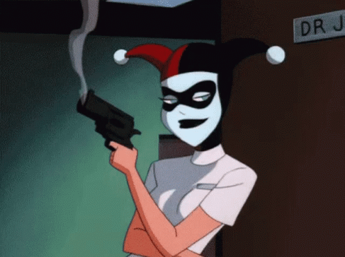Harley Quinn Gun GIF - Harley Quinn Gun Batman GIFs
