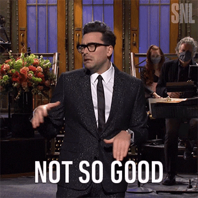 Not So Good Dan Levy GIF - Not So Good Dan Levy Saturday Night Live GIFs
