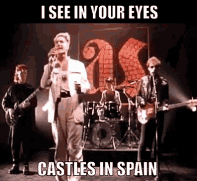 Castles In Spain Armoury Show GIF - Castles In Spain Armoury Show Richard Jobson GIFs