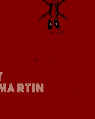 a drawing of a spider with the name martin below it