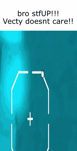 a blue background with the words bro stfup !!! vectomy doesnt care written on it