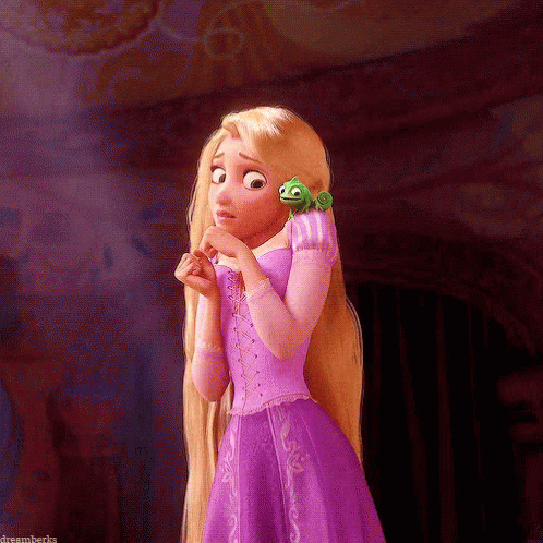 いや　イヤ　ラプンツェル　ディズニー GIF - Tangled Rapunzel Disney GIFs