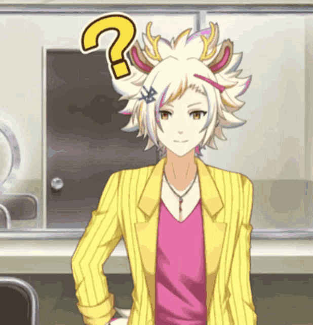 a person with a question mark above their head