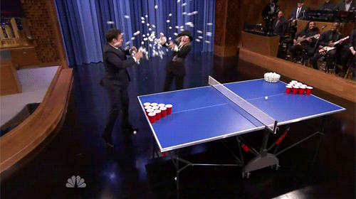 You’re Probably At Your Most Athletic When You Are Playing Drinking Games. GIF - Popcorn Prank Beer Pong GIFs