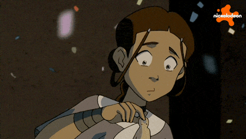 a cartoon of a girl with a nickelodeon logo on the bottom right