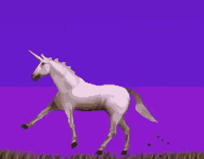 Unicorn Running GIF