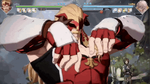 a video game is being played between lucilia and ludovic