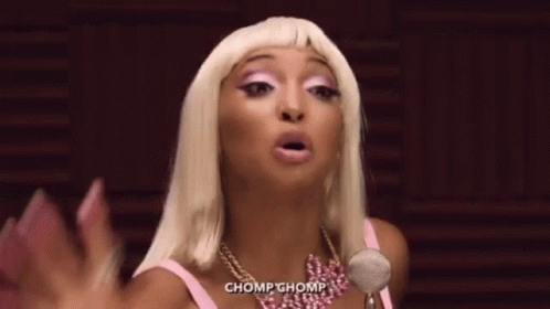 Nicki Minaj Chomp Chomp GIF - Nicki Minaj Chomp Chomp The Key Of Awesome GIFs
