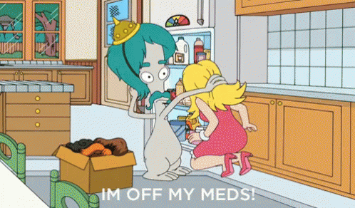 Off His Meds - American Dad GIF