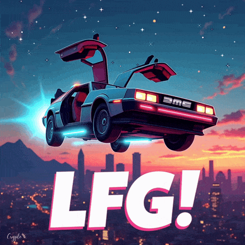 a picture of a car with the word lfg written below it