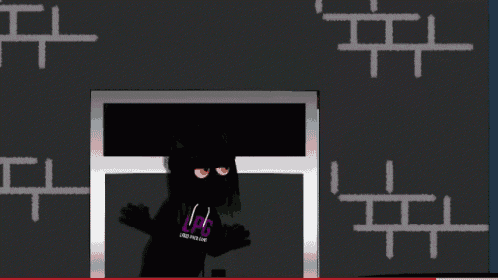 a cartoon character with a lpg hoodie on