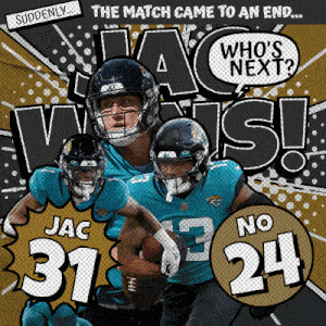 New Orleans Saints (24) Vs. Jacksonville Jaguars (31) Post Game GIF