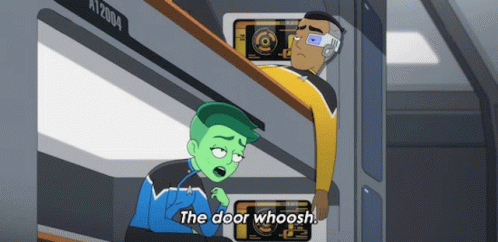 The Door Whoosh Samanthan Rutherford GIF - The Door Whoosh Samanthan Rutherford Dvana Tendi GIFs