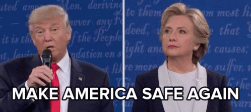 Make America Safe Again Trump GIF - Make America Safe Again Trump Debate GIFs