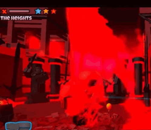 a video game called the heights is being played on a computer screen