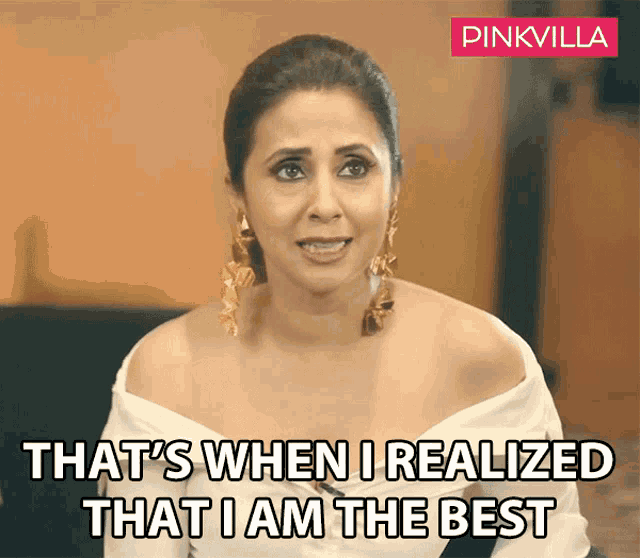 Thats When I Realized That I Am The Best Urmila Matondkar GIF - Thats When I Realized That I Am The Best Urmila Matondkar Pinkvilla GIFs