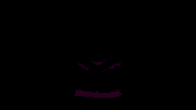 a glowing red circle with arrows pointing in different directions