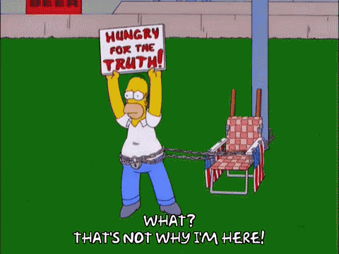Homer Simpson Hungry For The Truth GIF - Homer Simpson Hungry For The Truth GIFs