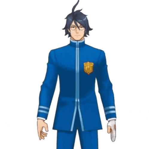 a man in a blue suit has a badge on his chest that says ' academy '