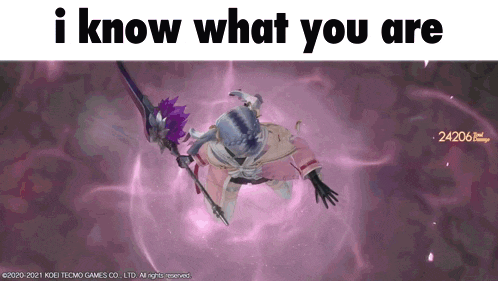 a screenshot of a video game with the words " i know what you are "