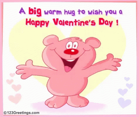 Valentine Hug Happy Valentines Day GIF - Valentine Hug Happy Valentines Day Hearts GIFs
