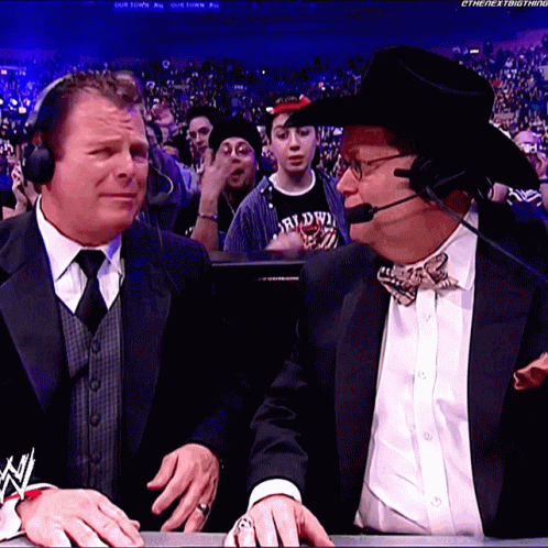 Jerry The King Lawler Jim Ross GIF - Jerry The King Lawler Jim Ross Commentary GIFs