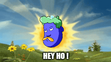 a cartoon character with a mustache is surrounded by flowers and says hey ho