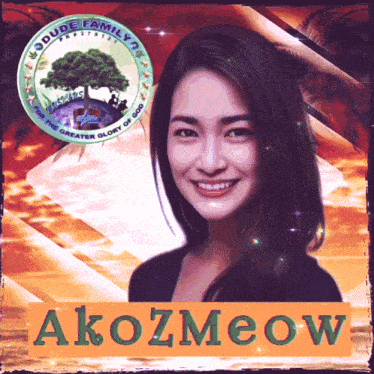a picture of a woman with the name akozmeow below her